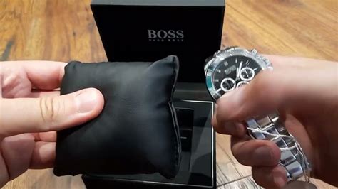 how to spot a fake hugo boss watch|vintage hugo boss watch.